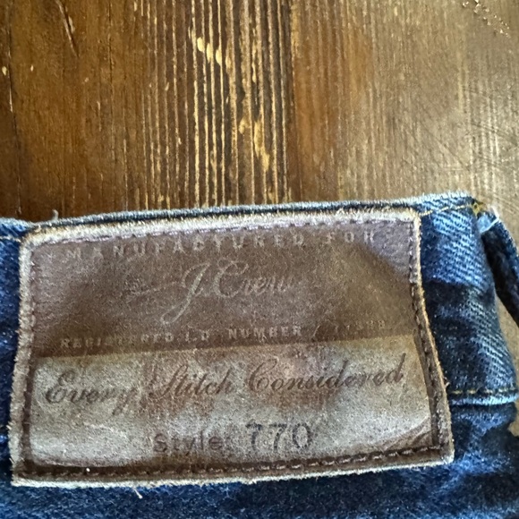 J. Crew Men's Deep Blue 770 Straight Jeans 34x32 - Picture 5 of 5